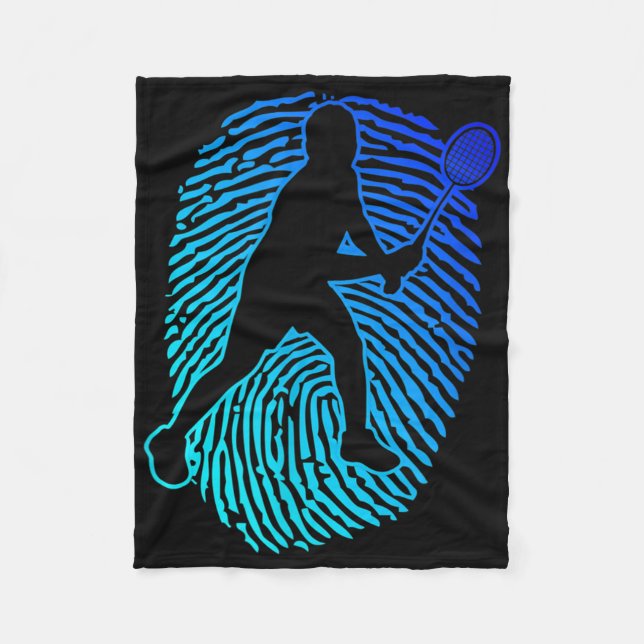 Badminton Badminton Player Squash Shuttle  Fleece Blanket (Front)
