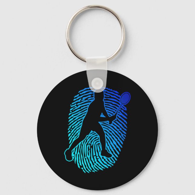 Badminton Badminton Player Squash Shuttle  Key Ring (Front)