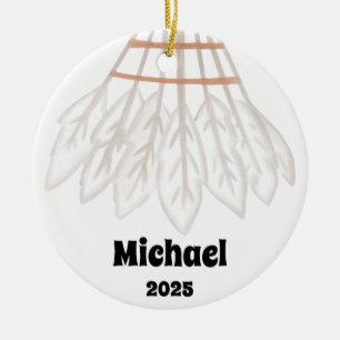 Badminton Ball Ornament, Ornament, Kids Sports Ceramic Ornament