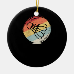 Badminton Ball Vintage Ceramic Ornament