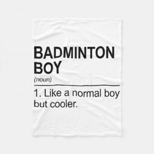 Badminton Boy Noun Definition Shuttle Badminton Pl Fleece Blanket
