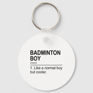 Badminton Boy Noun Definition Shuttle Badminton Pl Key Ring