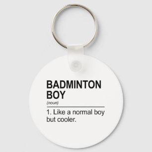 Badminton Boy Noun Definition Shuttle Badminton Pl Key Ring