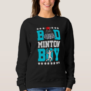 Badminton Boy Noun Definition Shuttlecock Badminto Sweatshirt