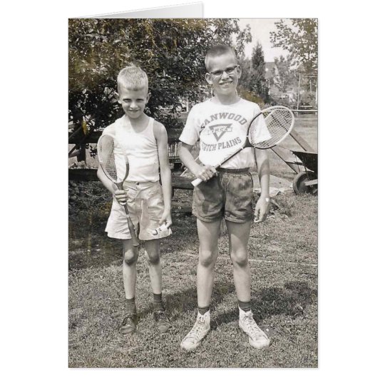 Badminton brothers from the 60's card