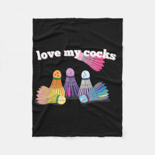 Badminton Buddies- Shuttle Sweethearts Fun &amp; C Fleece Blanket