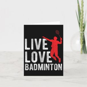 Badminton card