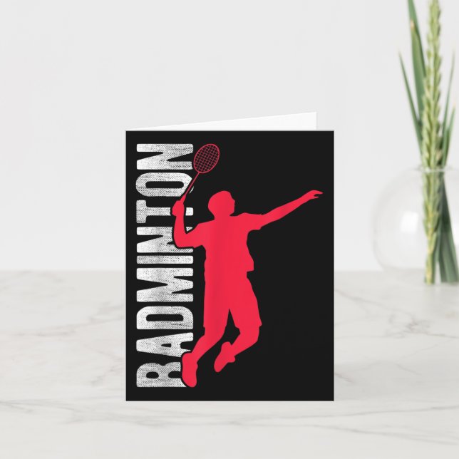 Badminton  card (Front)