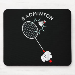 Badminton Cartoon Glove Serve Mouse Pad