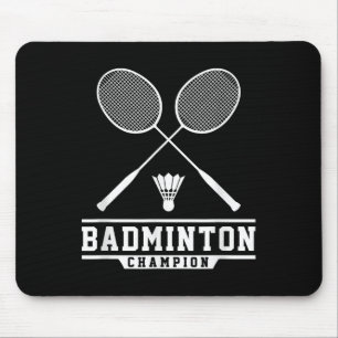 Badminton Champion Badminton Player Shuttle Sports Mouse Pad