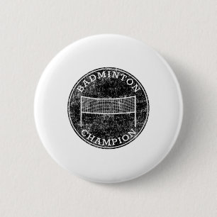 Badminton Champion Competitive Family Backyard Spo 6 Cm Round Badge