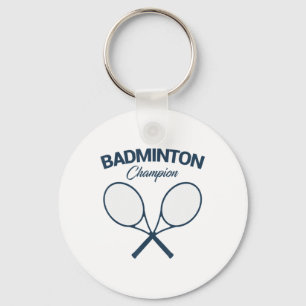 Badminton Champion I Racket I Shuttle I Badminton Key Ring