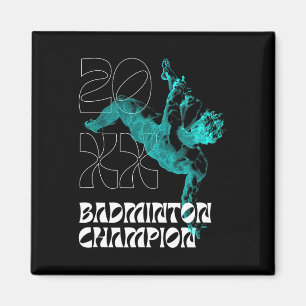 Badminton Champion Racket Shuttle Tournament Winne Magnet