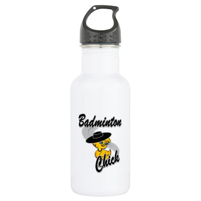 Badminton Chick #4 532 Ml Water Bottle (Front)