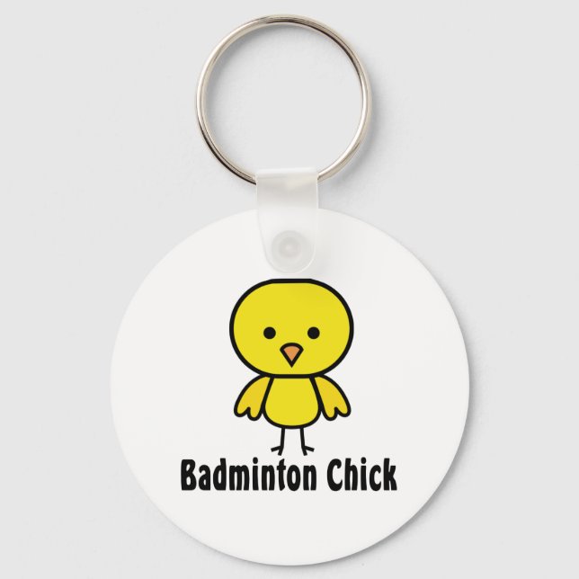 Badminton Chick Key Ring (Front)