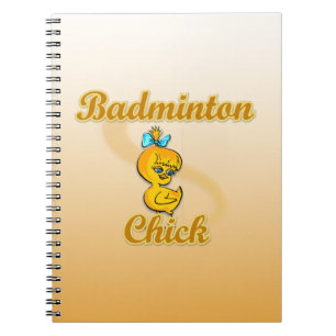 Badminton Chick Notebook