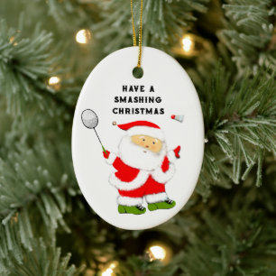 Badminton Christmas Collectable Ceramic Ornament