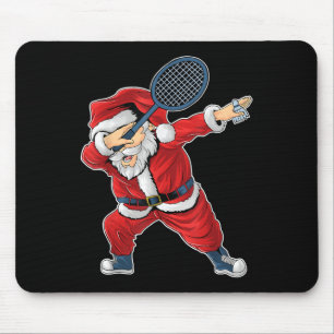 Badminton Christmas Dabbing Santa Claus With Shutt Mouse Pad