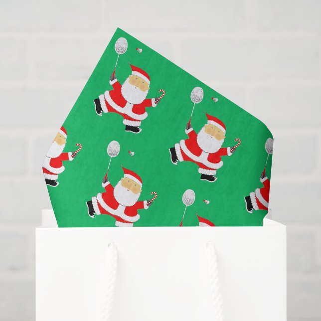 Badminton Christmas Tissue Paper (Gift Bag)