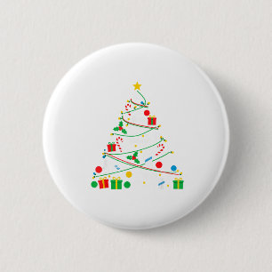 Badminton Christmas Tree Lights Xmas Womens Mens K 6 Cm Round Badge