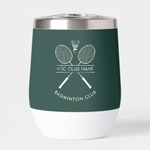 Badminton Club Name Rackets Icon Green Members