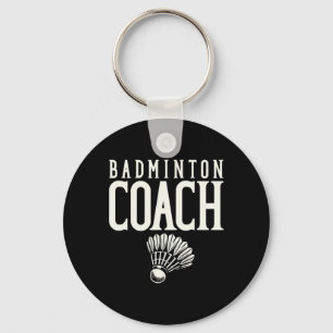 Badminton Coach Badminton Player Shuttle  Key Ring