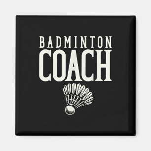 Badminton Coach Badminton Player Shuttle Magnet