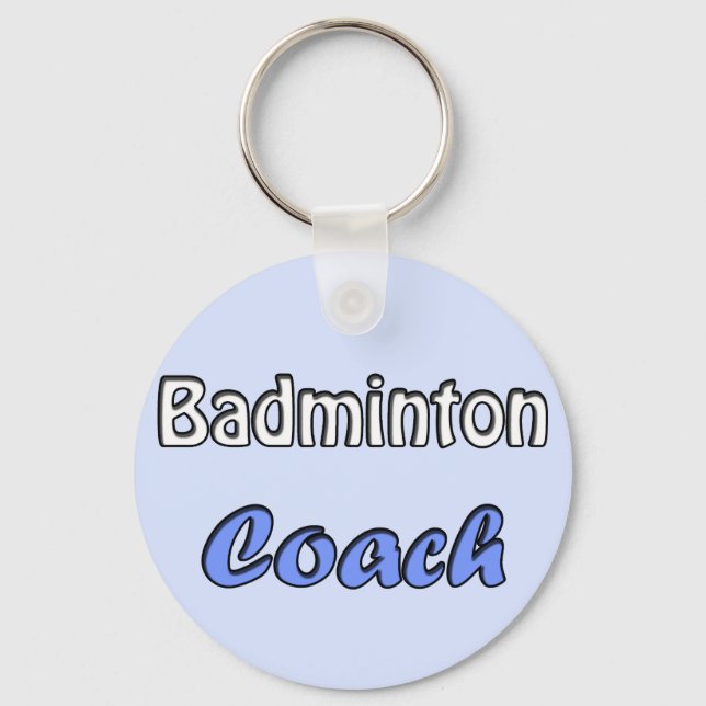 Badminton Coach Key Ring (Front)