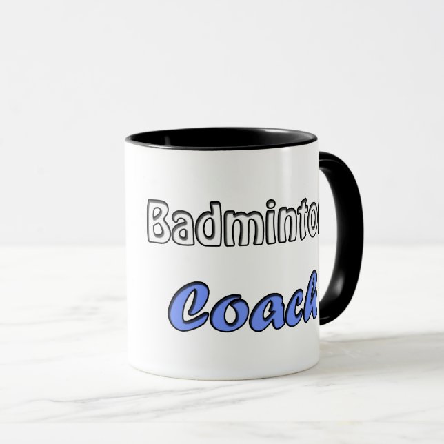 Badminton Coach Mug (Front Right)