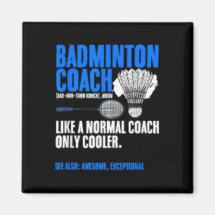 Badminton Coach Racket Shuttle Hobby Badminton Pla Magnet