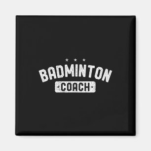 Badminton Coach Vintage Badminton Magnet