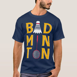 Badminton Colourful Shuttle Cork Racquet Indoor Sp T-Shirt