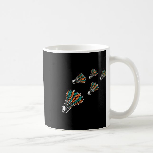 Badminton Colourful Shuttle For Badminton Player M Coffee Mug (Right)