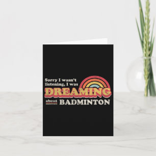 Badminton Design  Card