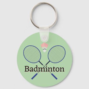 Badminton Design Key Ring