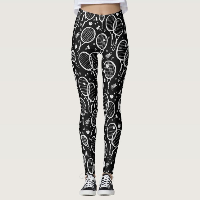 BADMINTON Design Leggings (Front)