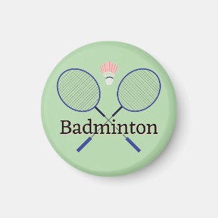 Badminton Design Magnet