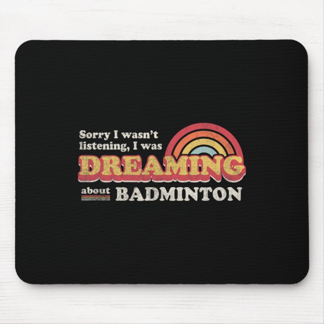 Badminton Design  Mouse Pad (Front)