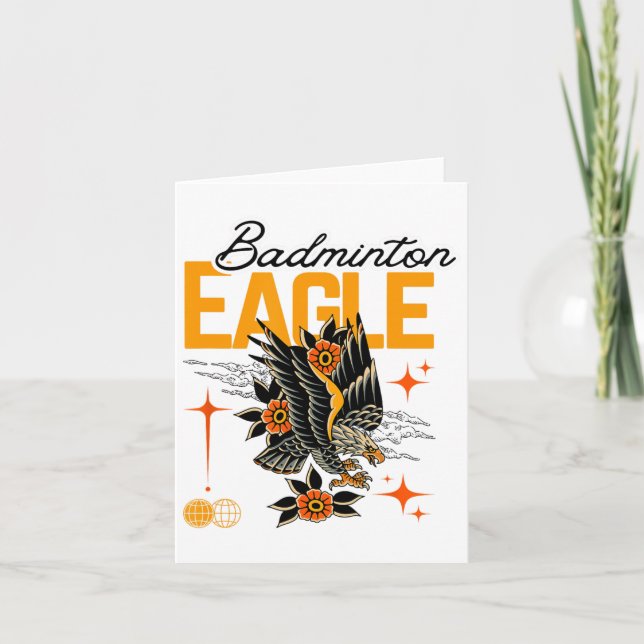 Badminton Eagle  Card (Front)