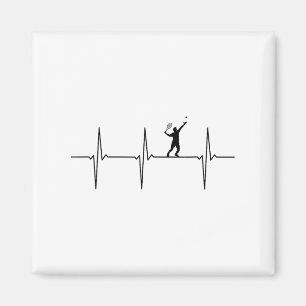 Badminton Ecg Heartbeat Shuttle Pulse Frequency Magnet