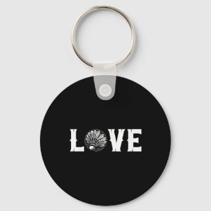 Badminton Enthusiasts Love Shuttle Love Key Ring