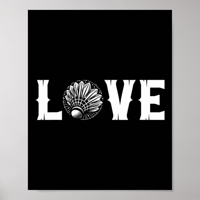 Badminton Enthusiasts Love Shuttle Love  Poster (Front)