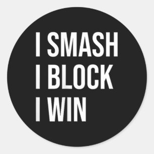 Badminton Enthusiasts Meme Quote Classic Round Sticker