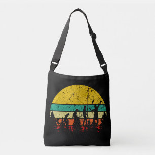 Badminton Evolution Retro Badminton Player Crossbody Bag