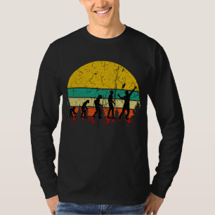 Badminton Evolution Retro Badminton Player T-Shirt