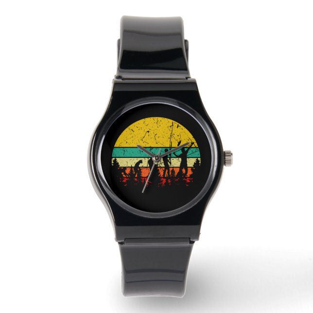 Badminton Evolution Retro Badminton Player Watch (Front)
