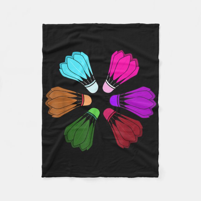 Badminton  fleece blanket (Front)