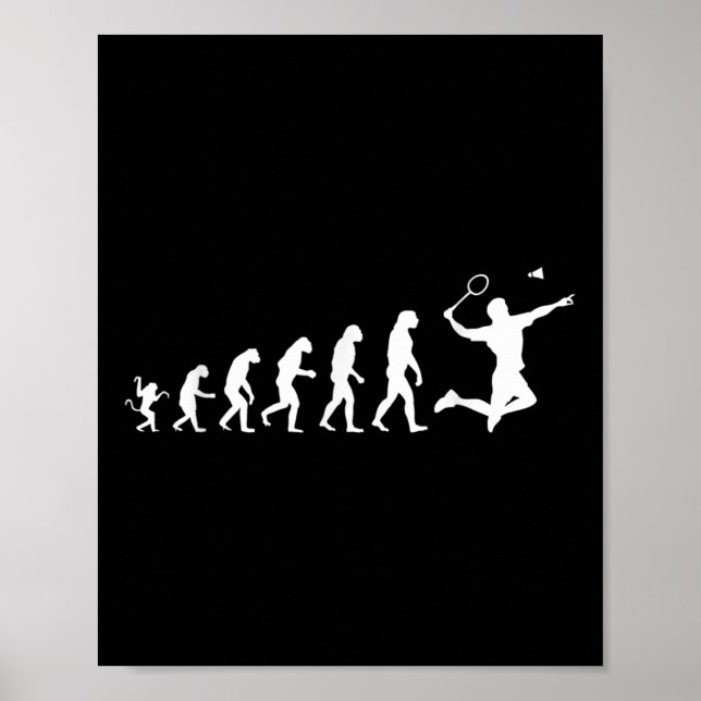 Badminton For Human Evolution  Poster (Front)