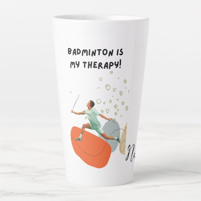 Badminton for Player  Latte Mug (Front)