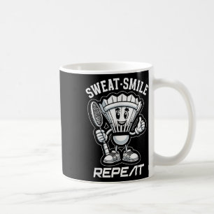 Badminton Forever Cartoon Shuttle And Racket Graph Coffee Mug